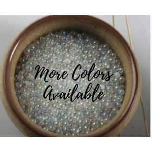 Glass Bubble Beads - Size- 0.8mm - 3mm ***Please be aware of the size*** No Hole- Caviar Beads
