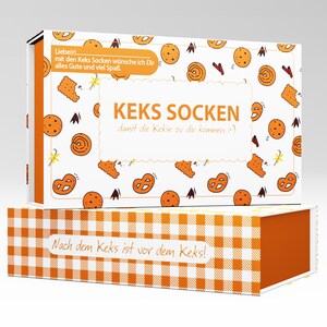 Socken Geschenkset für Frauen zum Geburtstag, Geburtstagsgeschenk für Freundin, Mama, lustige Socken mit Spruch Bring mir Kekse, Gr 37-43 Bild 7