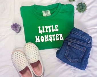 DIY Halloween SVG file for T shirt or Home Decor | Monster | Cricut or Silhouette Ready | Little Monster | Adults and Children | Spooky