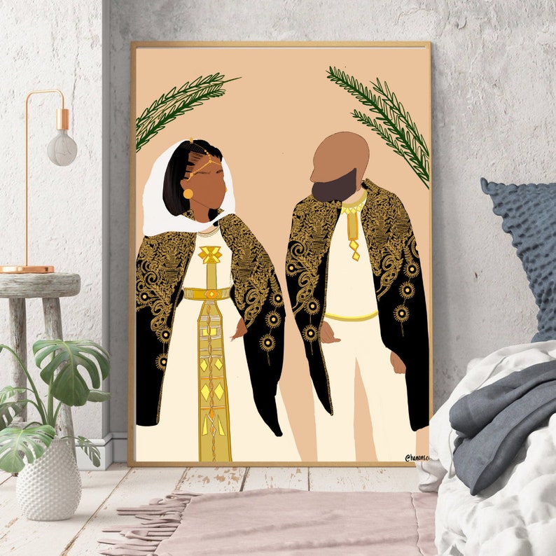 EritreanEthiopian Wedding Digital Print Art Prints Instant Digital Download