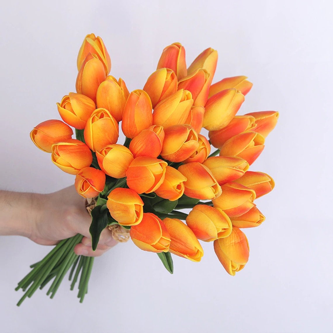 Real Touch Tulips Artificial Tulips Flowers 20 Stems for Etsy