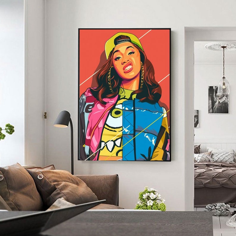 Cardi B Poster Music Singer Hip Hop Rap Print Music Band Star | Etsy