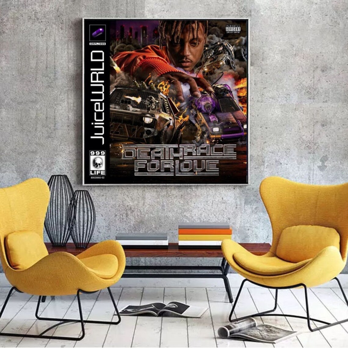 Juice WRLD Death Race For Love Poster Album Cover Art Poster Etsy