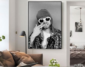 Poster Kurt Cobain Nirvana leaders pop singer Club Wall Art Print 207 