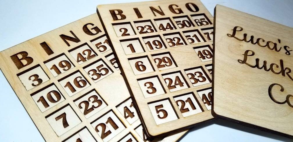 Bingo Cards Wood Personalized. - Etsy