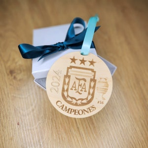 Argentina 2024 Copa America Champion Ornament, Campeones de la Copa America, futbol, football, soccer, Miami Copa America,