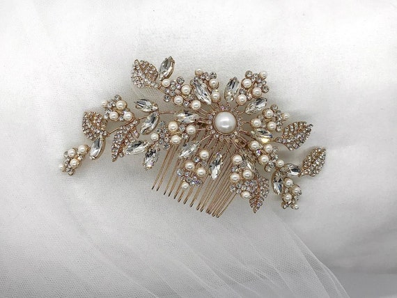 Swarovski Crystal Hair Comb, Bridal, Wedding Hair  display picture 1