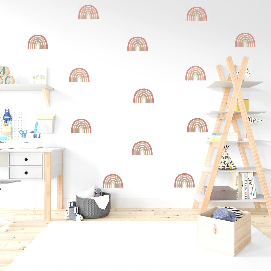 Rainbow Nursery Wall Decal - Etsy UK