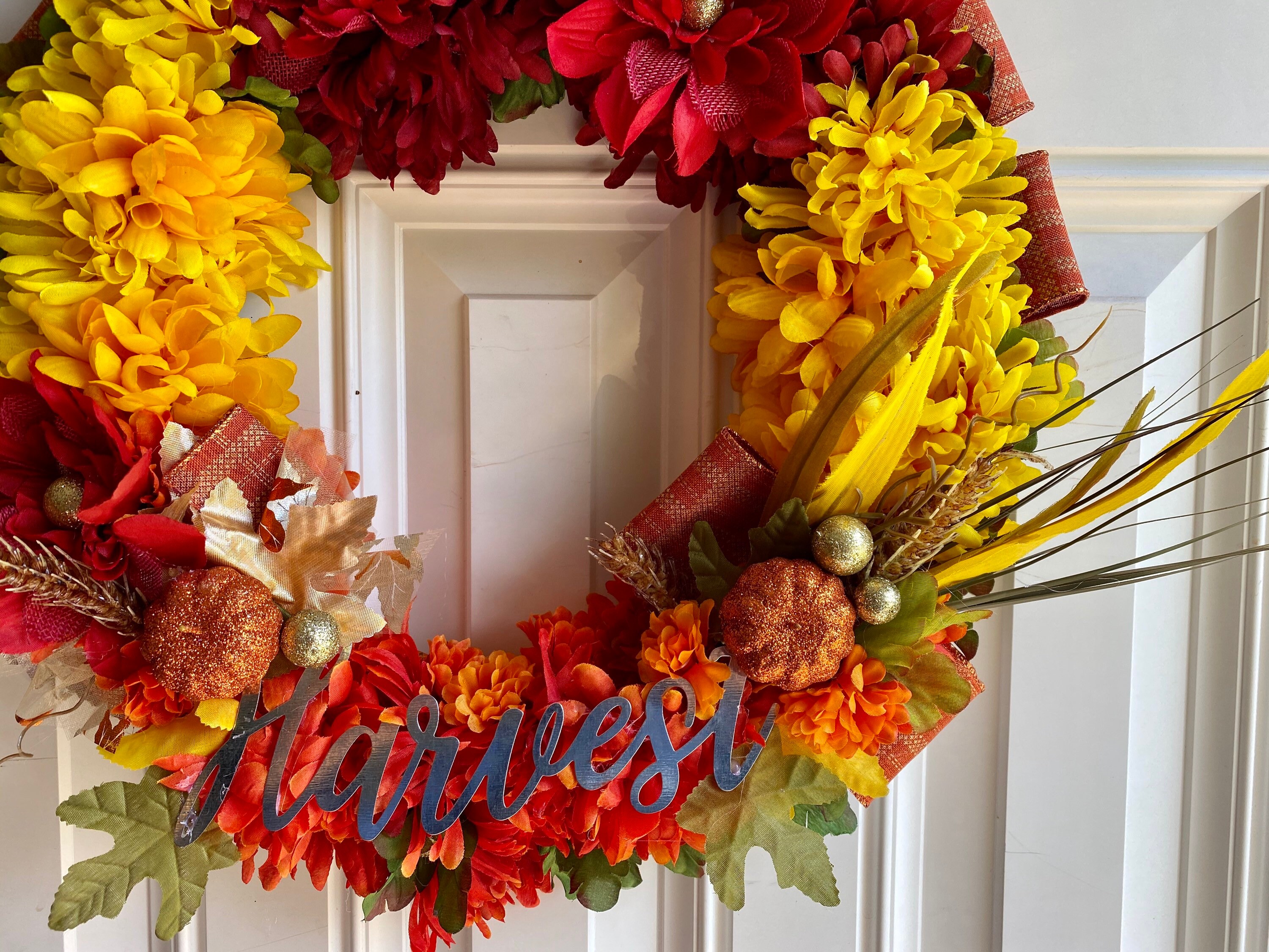 Harvest Wreath Front Door Wreath Fall Decor Etsy UK