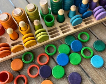 Maple Sorting Tray for Grapat Carla (Full) - Open-Ended Play Holder