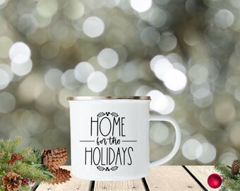 Home for the Holidays Mug, Personalized Gift, Personalized Christmas Mug, Custom Christmas Mug, Stocking Stuffer, Soldier Gift