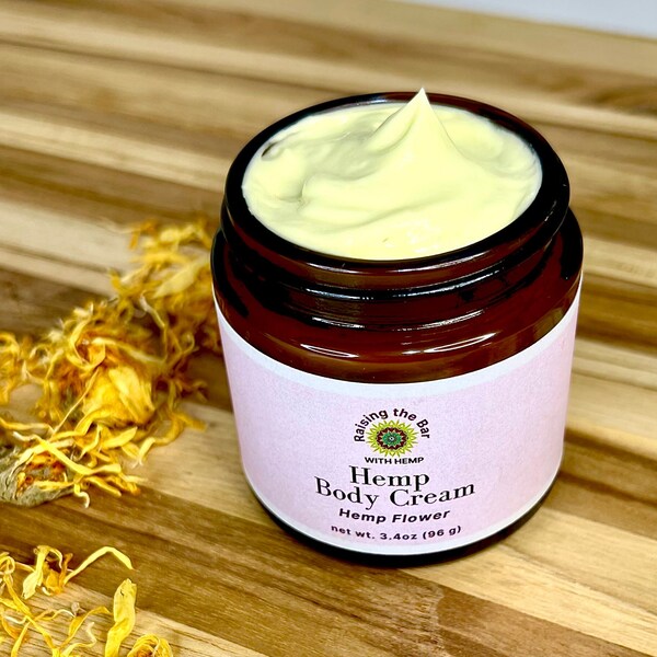 Hemp Body Cream, Body Lotion, Gifts for Mom, Mother's Day, Gifts for Him, Plastic Free, Non-greasy All Natural Moisturizer, Hemp Products