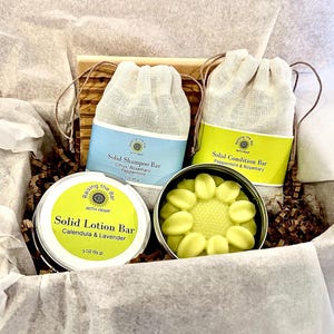 Toiletries Travel Gift Eco Friendly TSA Travel Set Sustainable Zero Waste Hemp Shampoo Bar Lotion Bar Skin Products Natural Holiday Gift Set