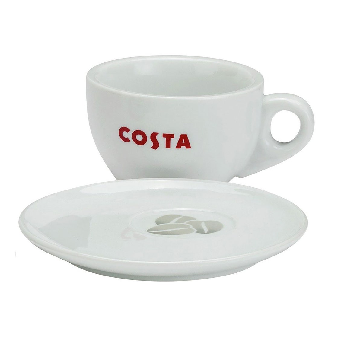 Costa Coffee Cup/mug and Saucer Primo 275ml With Spoon Brand Etsy UK