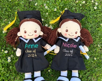 Personalized 18” graduation doll babydoll kindergarten preschool graduation 2024