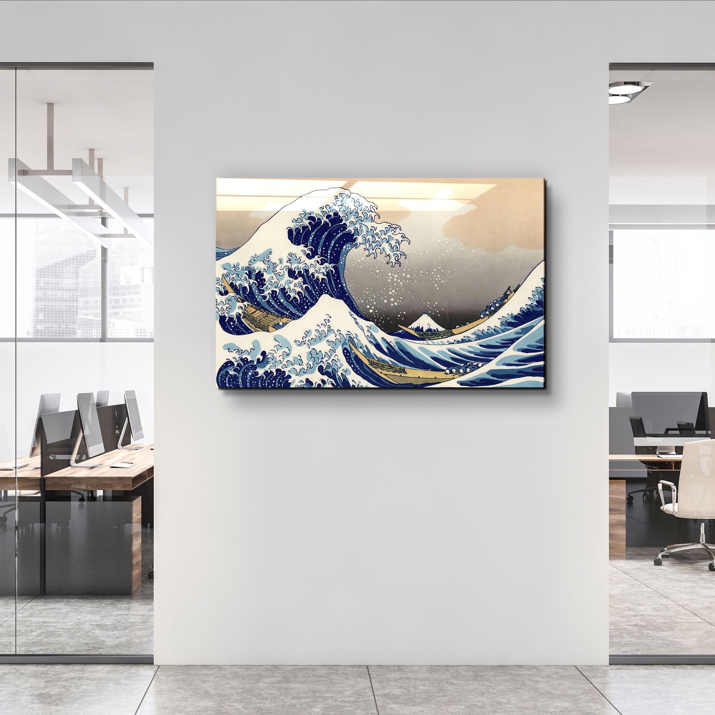 Retronote Mount Fuji Series I - A6, Hokusai - Juego De 4 Unidades, Sin Forro, Total De 192 Páginas, 48 Páginas Cada Una, Costuras De Alambre, Cubierta Flexible, Borde Ovalado, Textura De Lienzo, 60