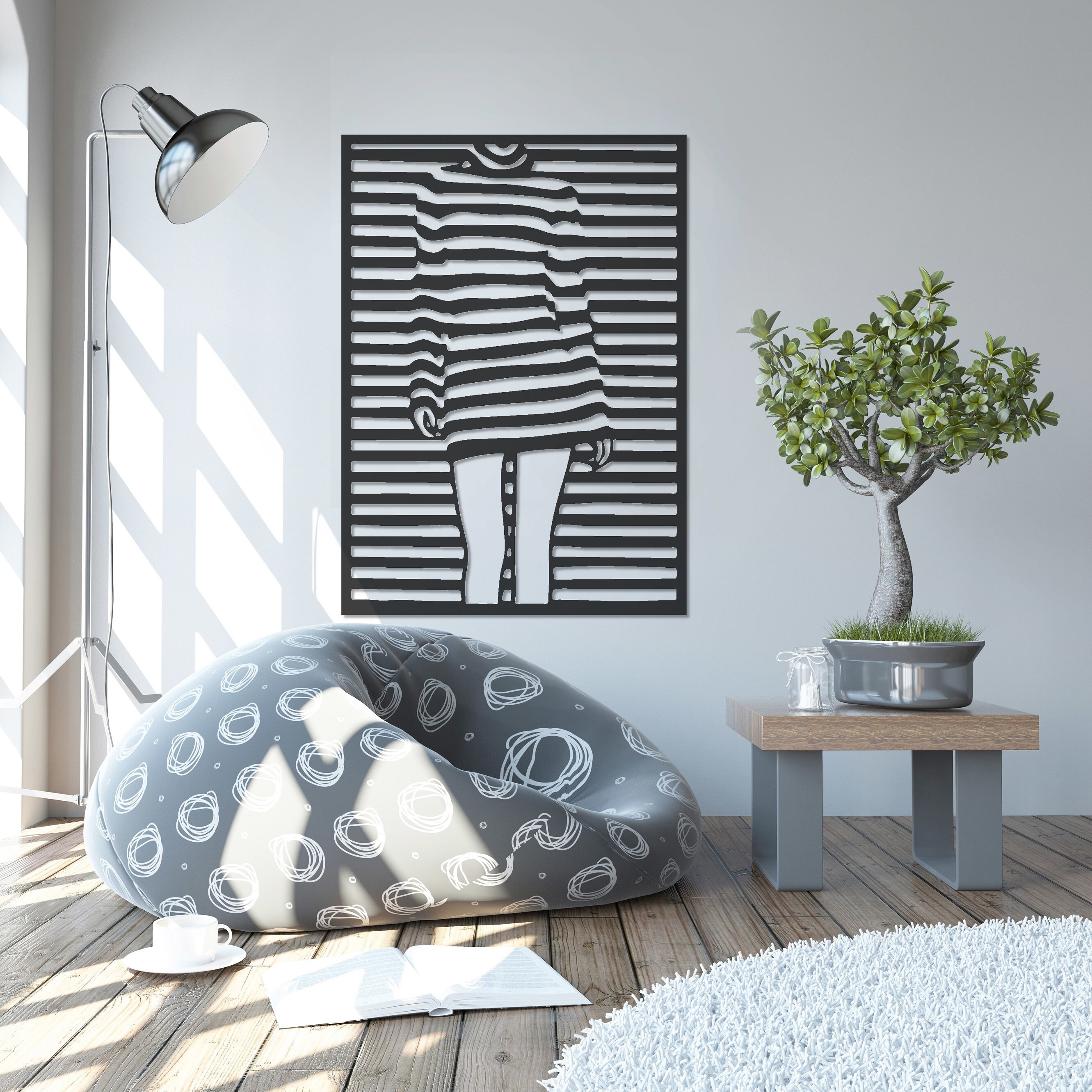 Premium Metall Wand Kunst Mode 2 Housewarming Geschenk Etsy