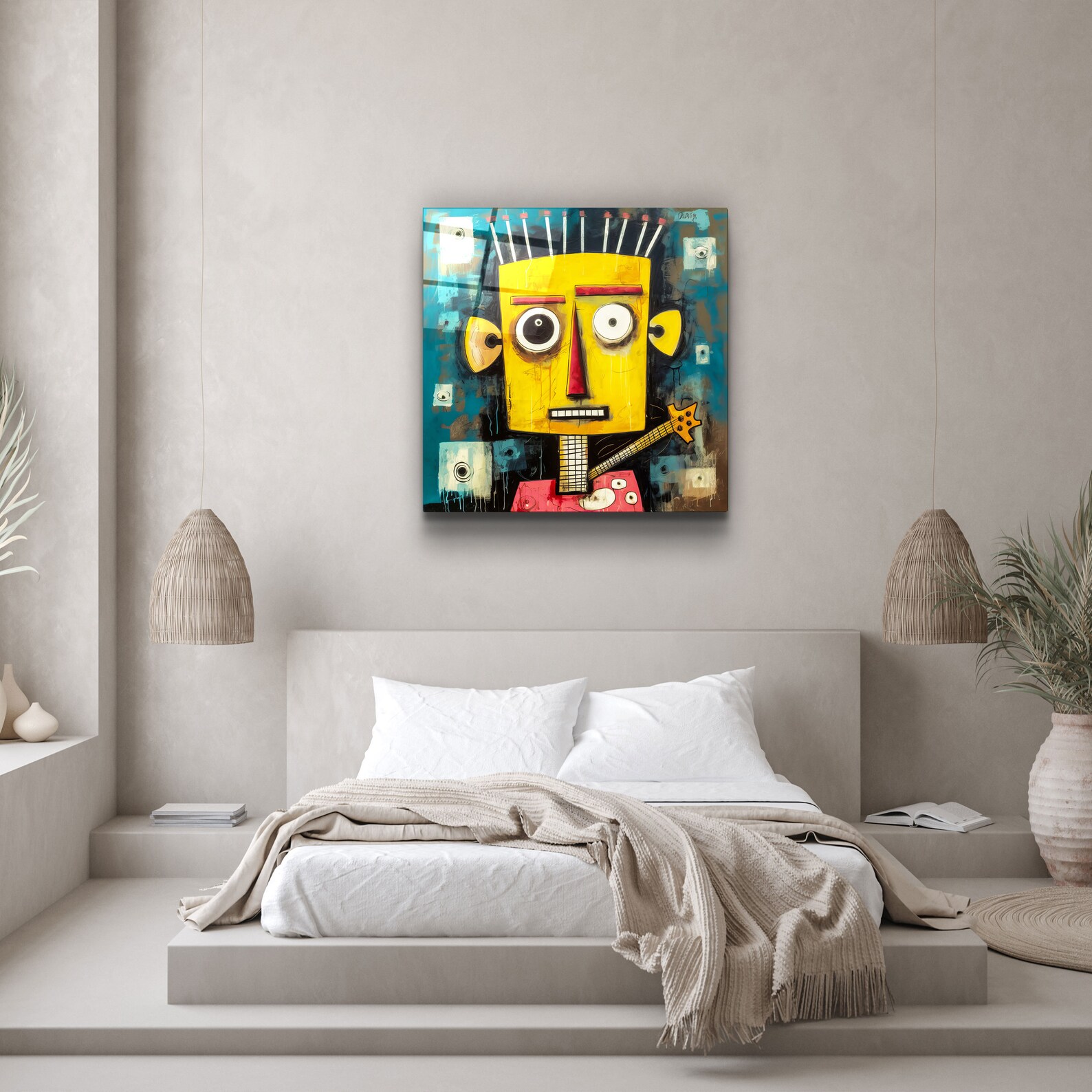 Abstract Rocker Tempered Glass Wall Art: Modern Home Decor - Etsy