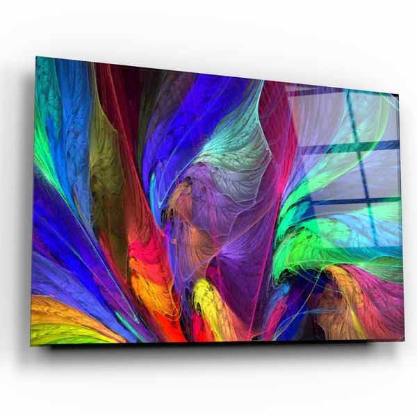 Colorized Glass Printing Wall Art Home Decoration Interior Etsy