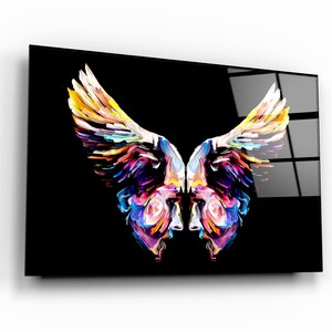 Angel Faces Glass Printing Wall Art - Glass Wall Art - Home Decoration - House Warming Gift - Interior Design Ideas - Wall Hangings