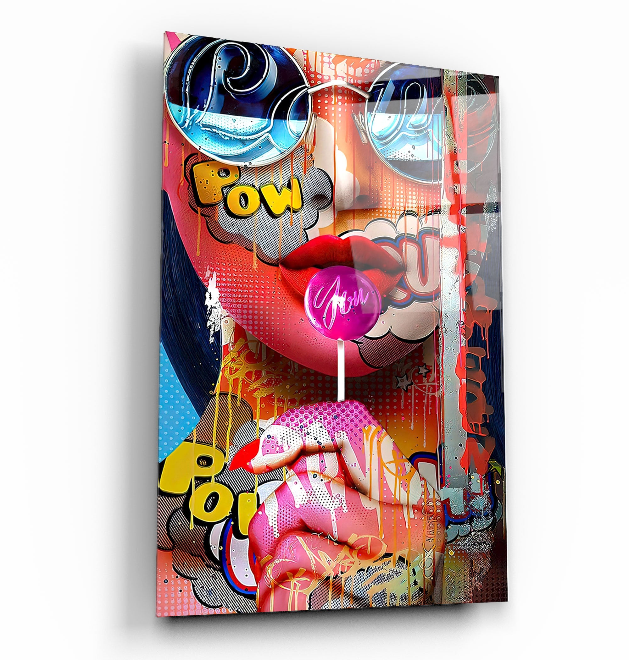 カラフルなポップアート 絵画 ポップアートPOP ART【歌舞伎絵 KABUKI-E 2】※額付き | HARUKI ART