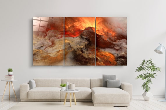 Lava Mega Size Glass Printing Wall Arts for Big Walls Home - Etsy