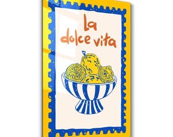 La Dolce Vita | Glass Wall Art - Home and Office Decor