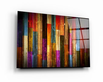 Painted Wood Glass Printing Wall Art-Glass Wall Art-Home Decoration-Gift-Interior Design Ideas-Wall Hangings-Tempered Glass Wall Art-Office