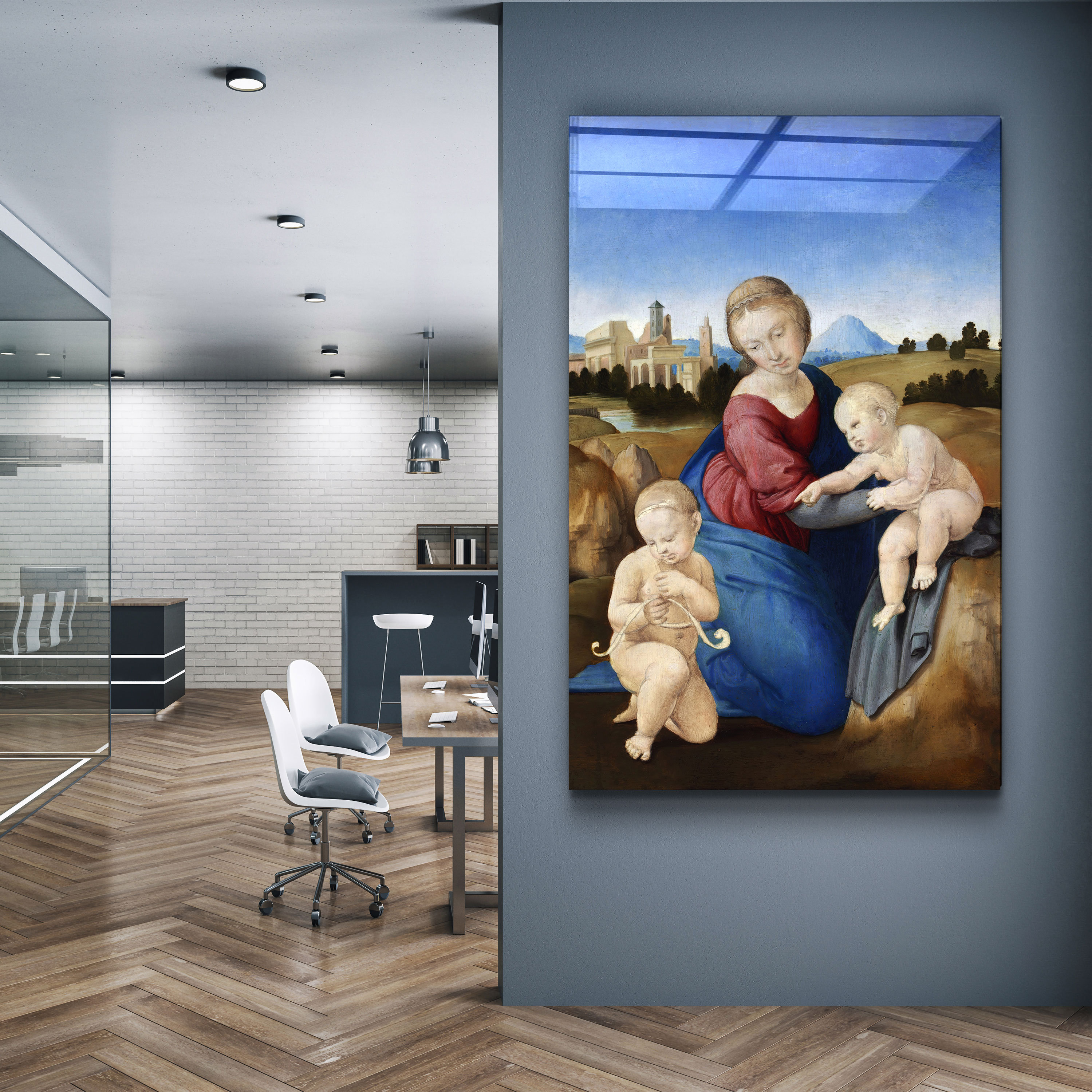 Raphael's Madonna and Child Tempered Glass Wall Art - Etsy