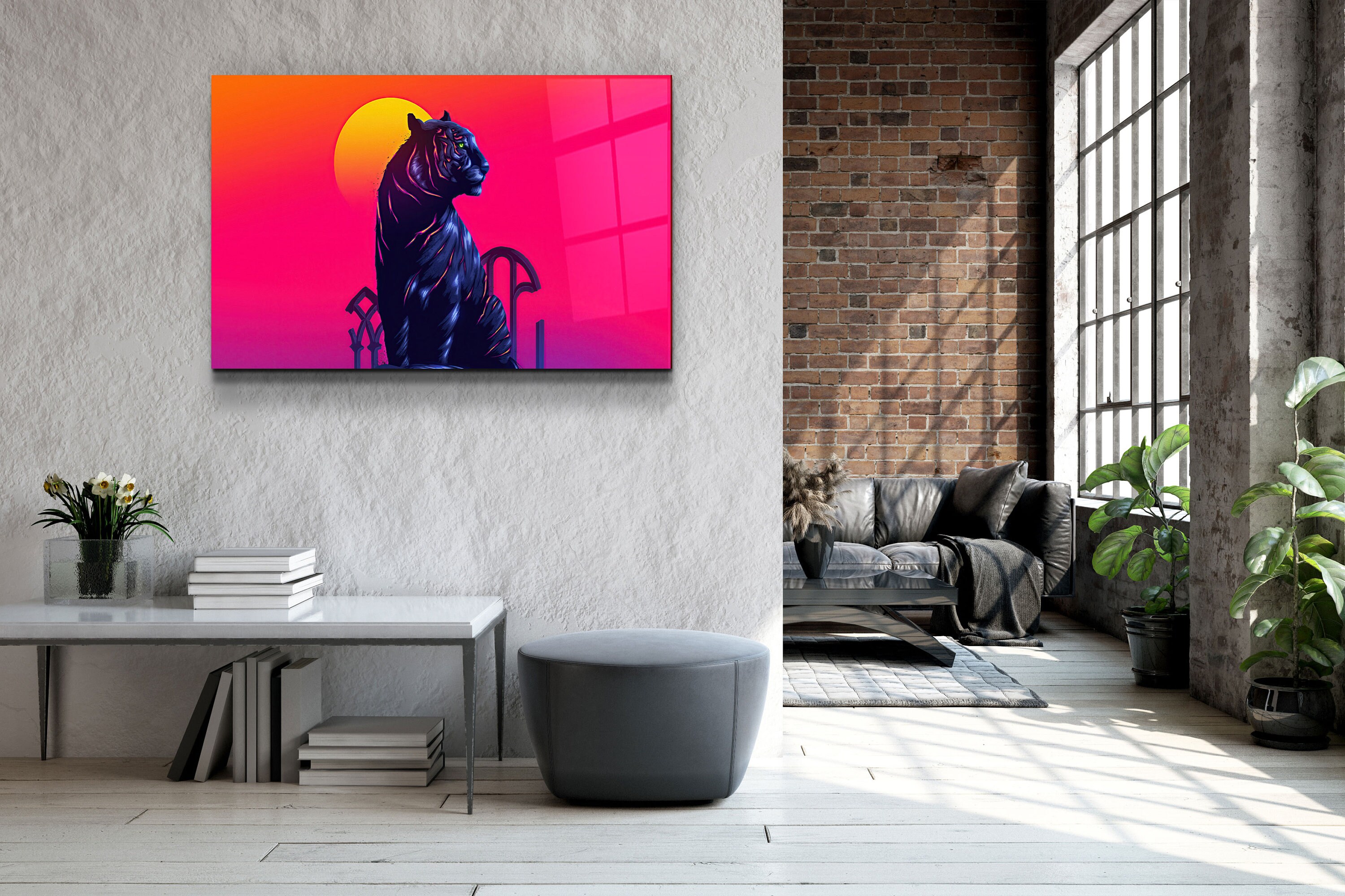 Quadro da parete di alta qualità, in vetro acrilico o composito di alluminio, nessuna immagine di lino, moderno, XXL, decorazione da parete, design