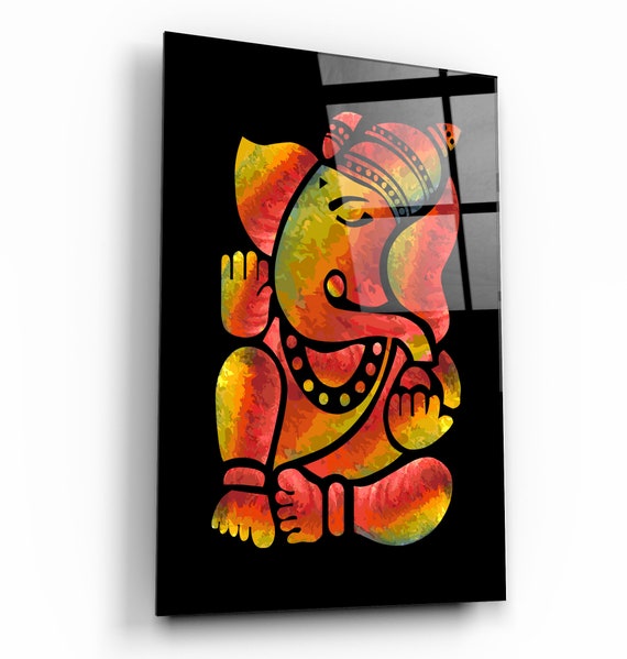 ganesha glass paintings