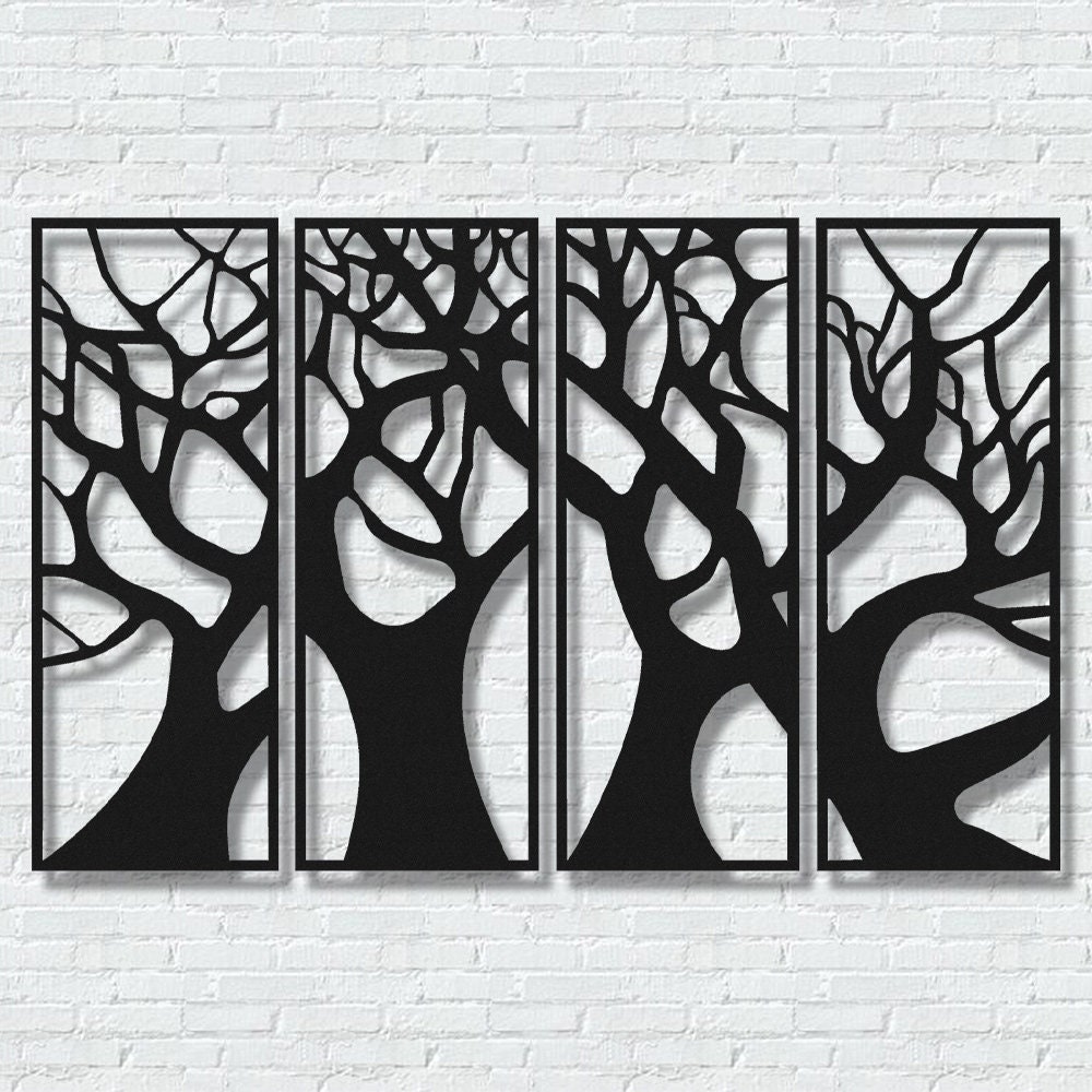 Handgemachte Metall Efeu-Baum-Wand-Kunst: Modernes Hauptdekor - Etsy  sterreich
