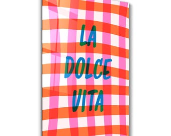 La Dolce Vita 2 | Glass Wall Art - Home and Office Decor