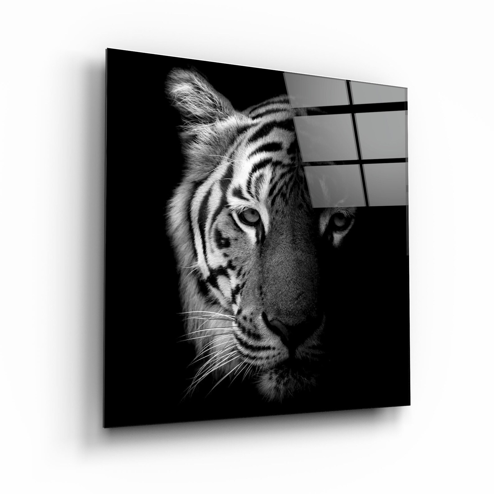 Tiger Glass Printing Wall Art Glass Wall Art Home Etsy