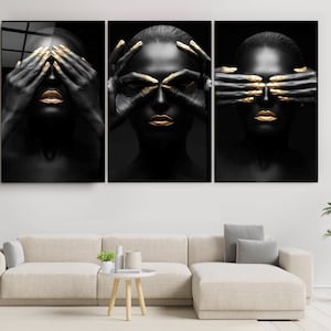 Hands and Eyes - Mega Size Glass Printing Wall Arts for Big Walls - Decoration - House Warming Gift - Interior Design Ideas - Wall Hangings