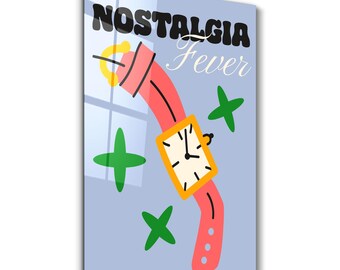 Nostalgia Fever | Glass Wall Art - Home and Office Decor