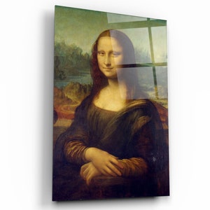 Monalisa Reproduction - Tempered Glass Wall Art - Home decor - Wall decor- Wall sculpture - Interior Design - Birthday Gift - Office Decor
