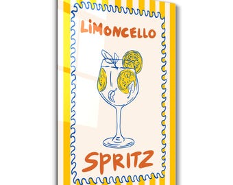 Limoncello Spritz | Glass Wall Art - Home and Office Decor