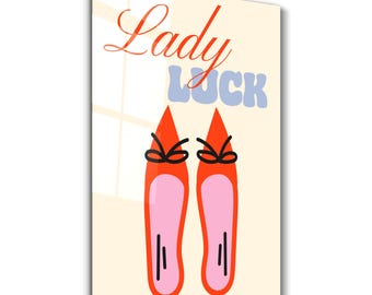 Lady Luck | Glass Wall Art - Home and Office Decor
