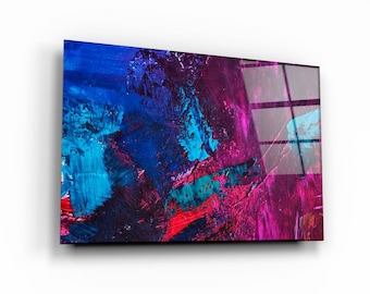 Violeta Glass Printing Wall Art - Glass Wall Art - Home Decoration - House Warming Gift - Interior Design Ideas - Wall Hangings