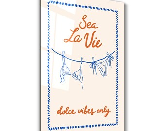 Sea La Vie | Glass Wall Art - Home and Office Decor