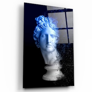Sculpture Glass Printing Wall Art - Glass Wall Art - Home Decoration - House Warming Gift - Interior Design Ideas - Tempered Glass Wall Art