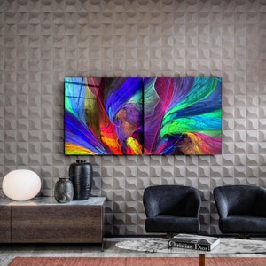 Colorized Duo Mega Size Glass Printing Wall Arts for Big Walls Home ...