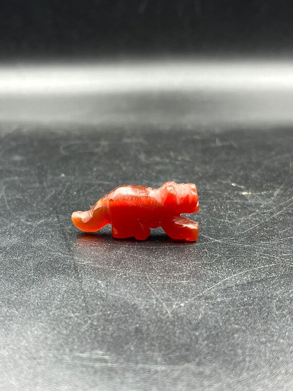 Ancient Pyu bead in Tiger shape and agate stone - image 2