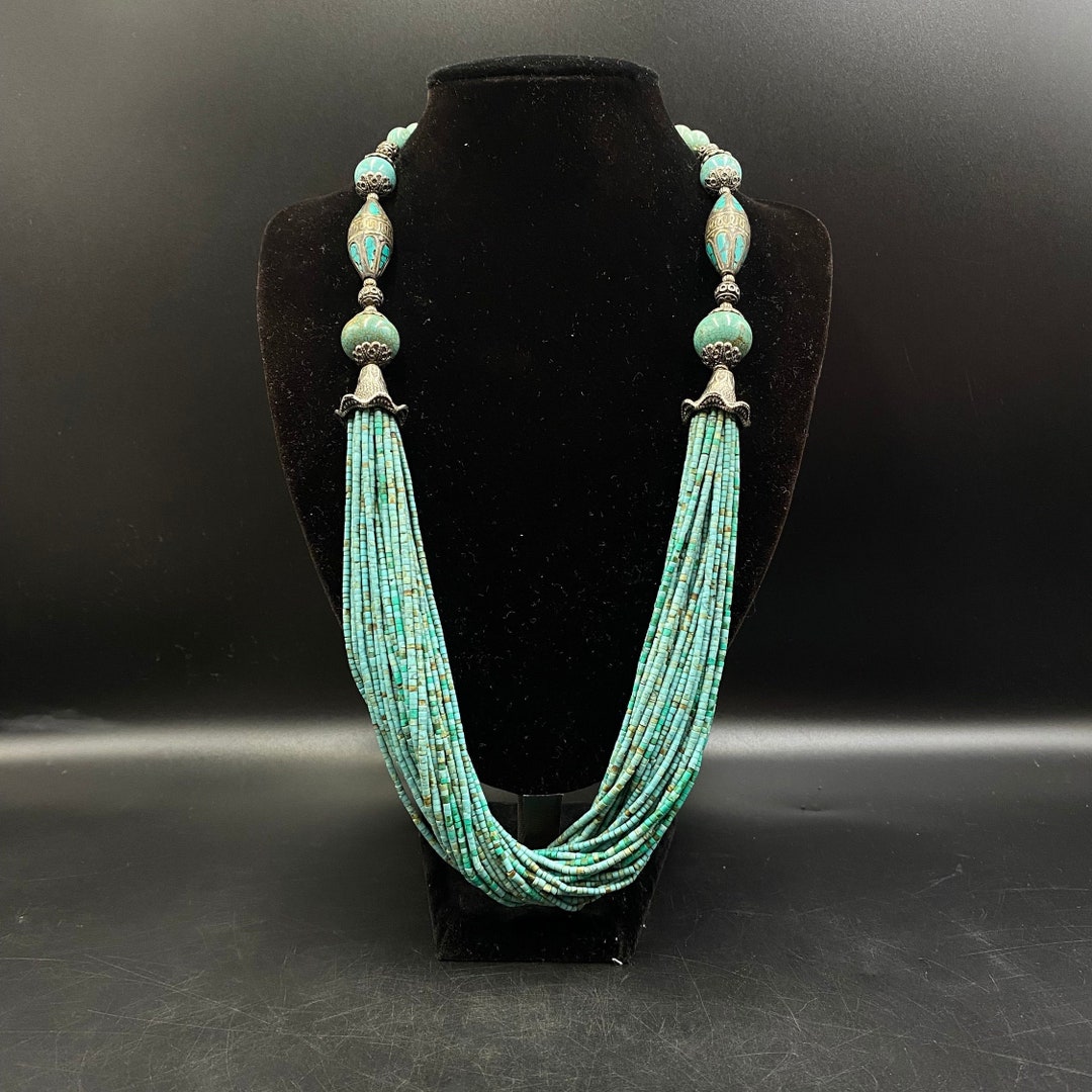 Talis Chains long beaded necklace - turquoise main image 1