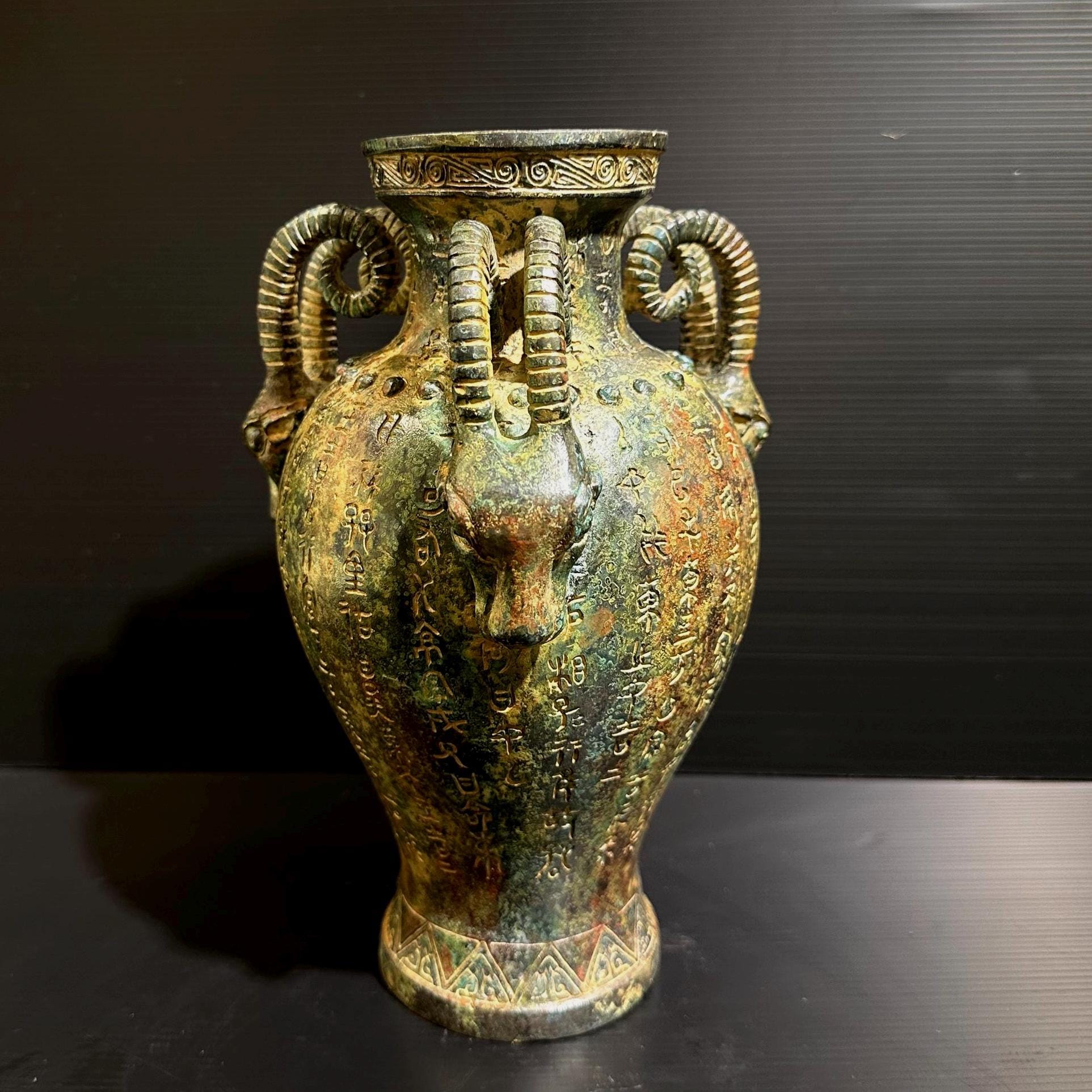 Chinese bronze vase - Etsy 日本