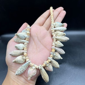 Old Ancient Afghani Ceramic Beads Necklace 10 Century