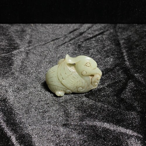 Beautiful Small Han Dynasty shops - Carved Jade Phoenix Decoration
