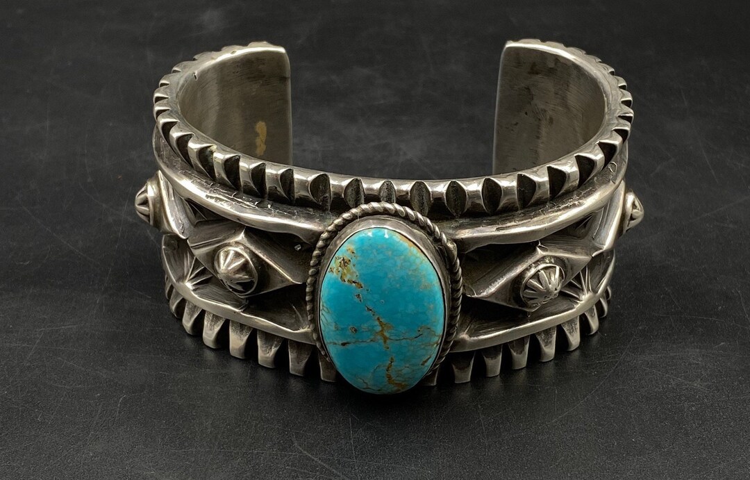 Bracciale alla Moda, Bracciale Antico Tibetano in Argento, Gioielli per San Vale