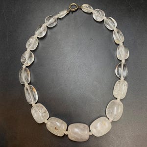 Very Old Wonderful Ancient Afghani Rock Crystal Necklace very beautiful top quality, amazing necklace jewelry crystal